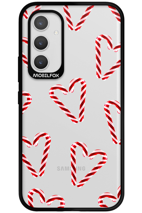 Candy Cane Hearts - Samsung Galaxy A54