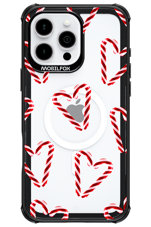 Candy Cane Hearts - Apple iPhone 16 Pro Max
