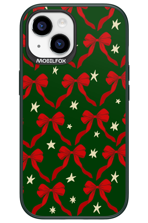 Bow & Stars (Green) - Apple iPhone 15
