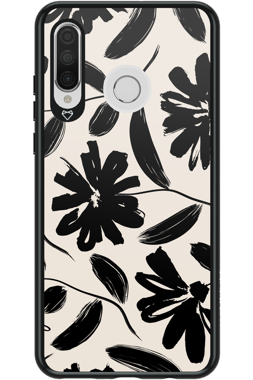 Monochrome Flowerss 2.0 - Huawei P30 Lite