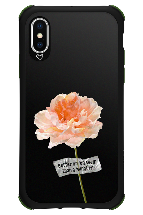 Flower Black - Apple iPhone XS