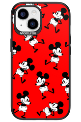 Iconic Mouse (red pattern) - Apple iPhone 15