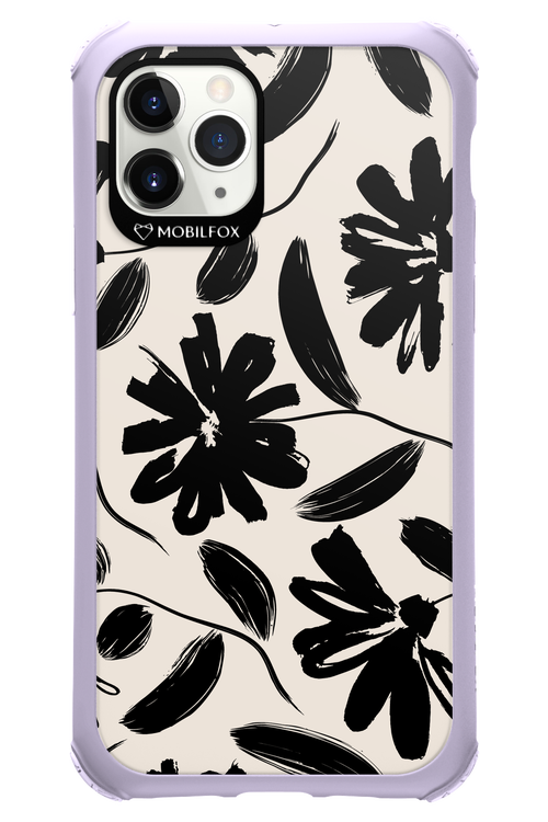 Monochrome Flowerss 2.0 - Apple iPhone 11 Pro