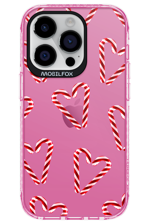 Candy Cane Hearts - Apple iPhone 14 Pro