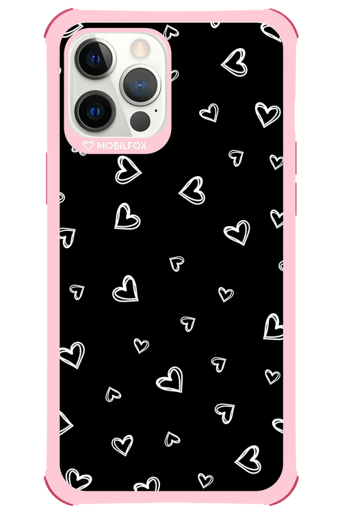 Monochrome Hearts 2.0 - Apple iPhone 12 Pro Max