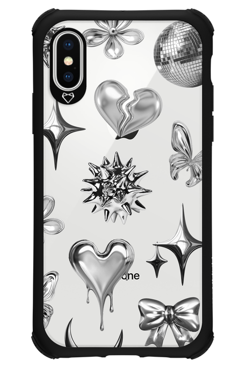 Silver Zone Transparent - Apple iPhone XS