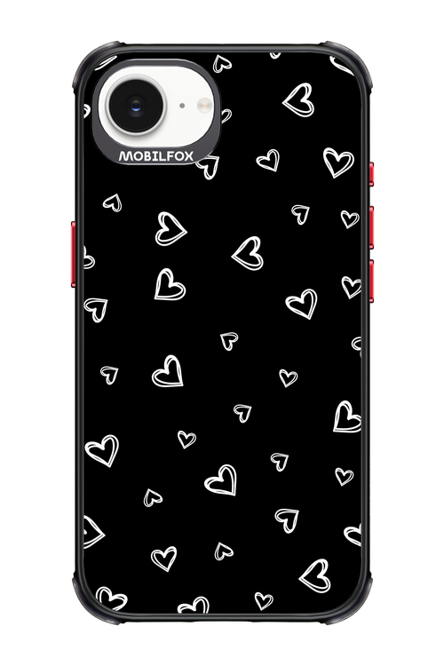 Monochrome Hearts 2.0 - Apple iPhone 16e
