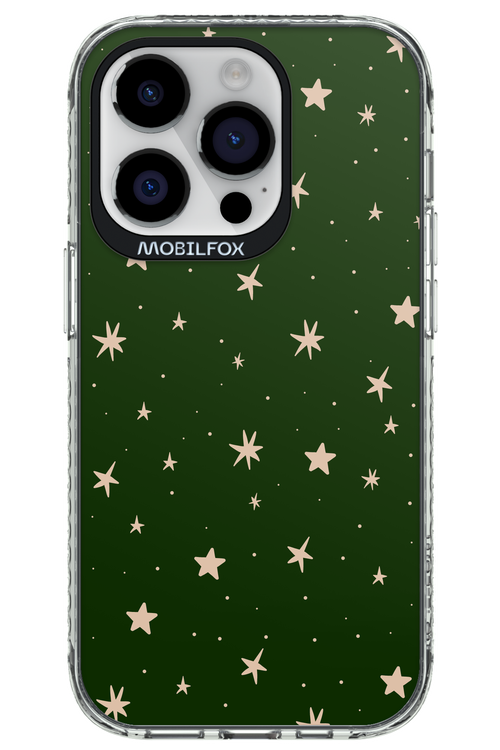Forest Green Stars - Apple iPhone 14 Pro
