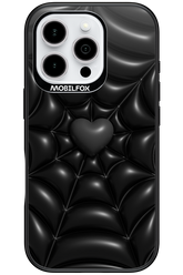 Black Spider Heart - Apple iPhone 16 Pro