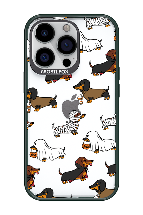 Scary Dachshund (Transparent) - Apple iPhone 13 Pro