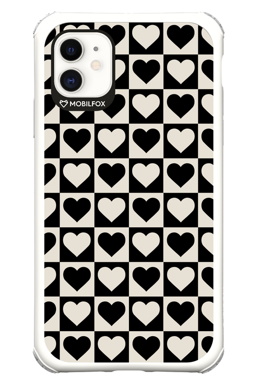 Checkered Heart - Apple iPhone 11