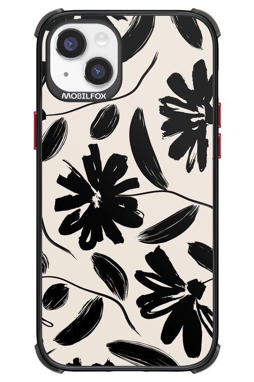 Monochrome Flowerss - Apple iPhone 14 Plus