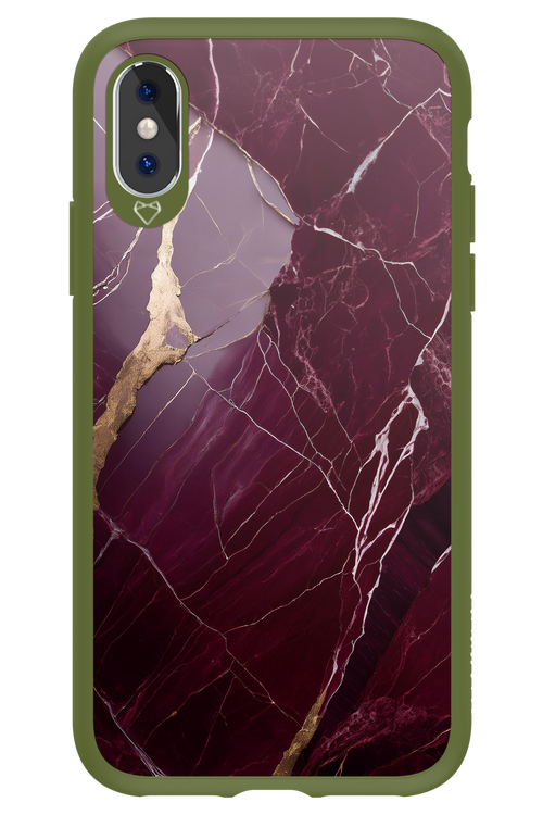 Burgundy Marble - Apple iPhone XS