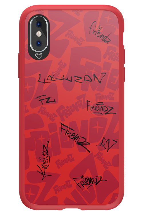 FRIENDZ Red - Apple iPhone X