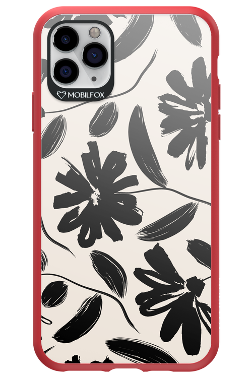 Monochrome Flowerss - Apple iPhone 11 Pro Max