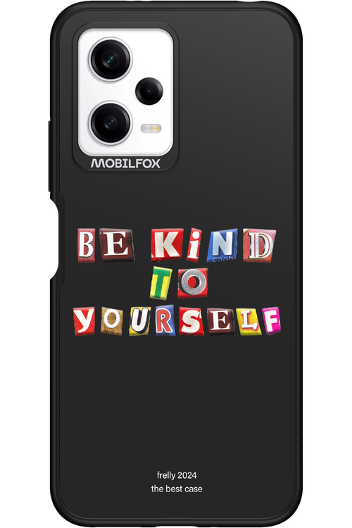 Be Kind To Yourself Black - Xiaomi Redmi Note 12 5G