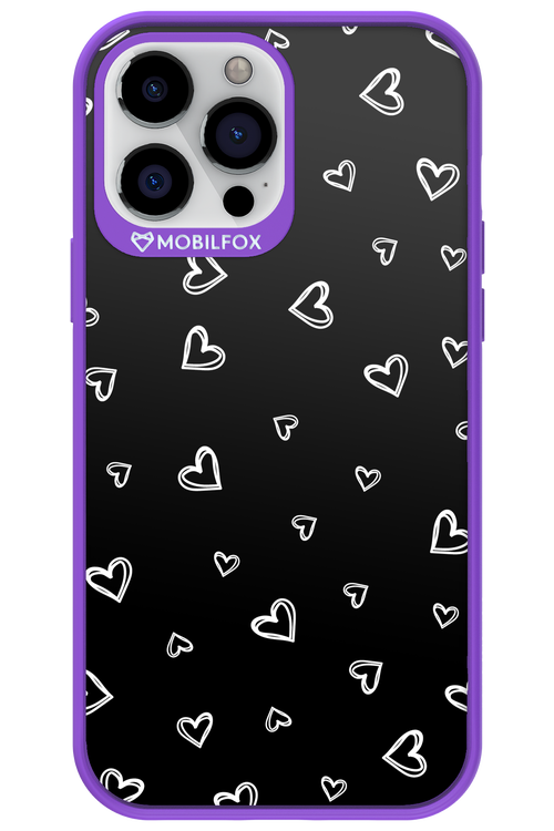 Monochrome Hearts 2.0 - Apple iPhone 13 Pro Max