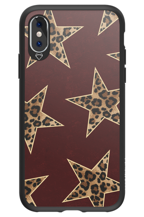 Wild Stars Burgundy - Apple iPhone X