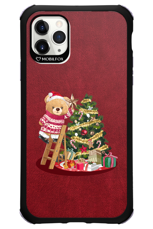 Christmas Bear (Burgundy) - Apple iPhone 11 Pro Max