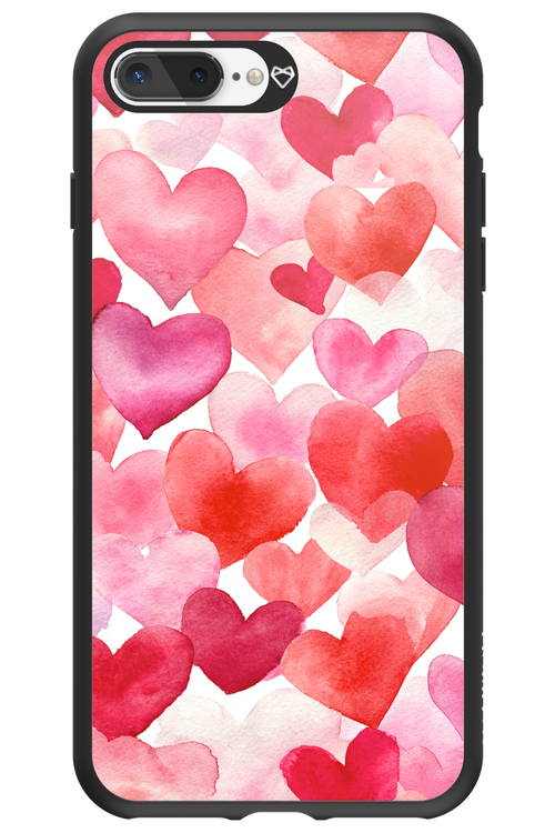 Water Painted Heart 2.0 - Apple iPhone 8 Plus