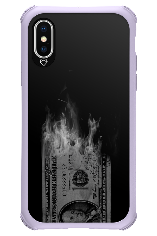 Money Burn B&W 2.0 - Apple iPhone XS