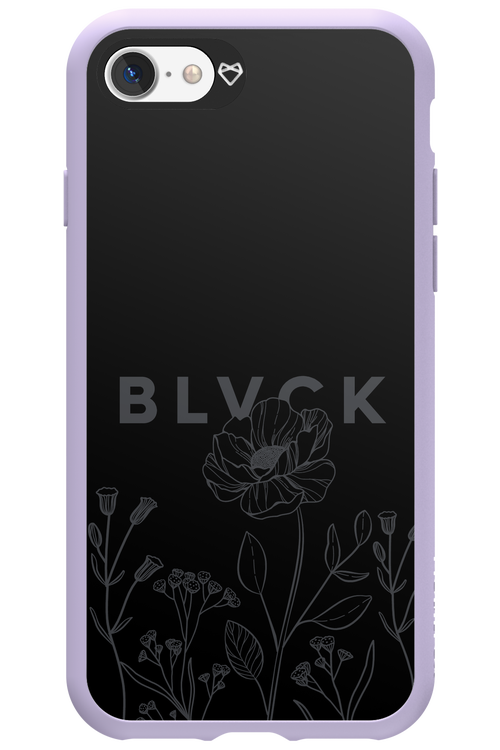 Black Flowers - Apple iPhone 7