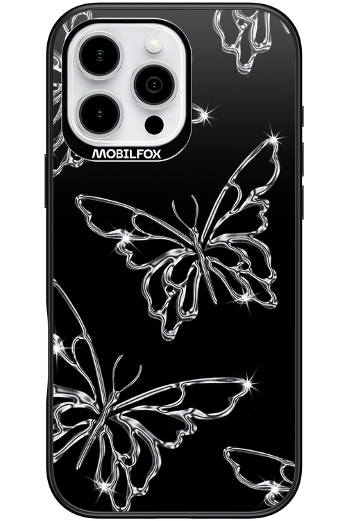 Silver Butterfly 2.0 - Apple iPhone 16 Pro Max