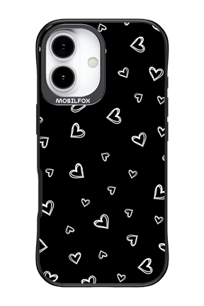 Monochrome Hearts 2.0 - Apple iPhone 17