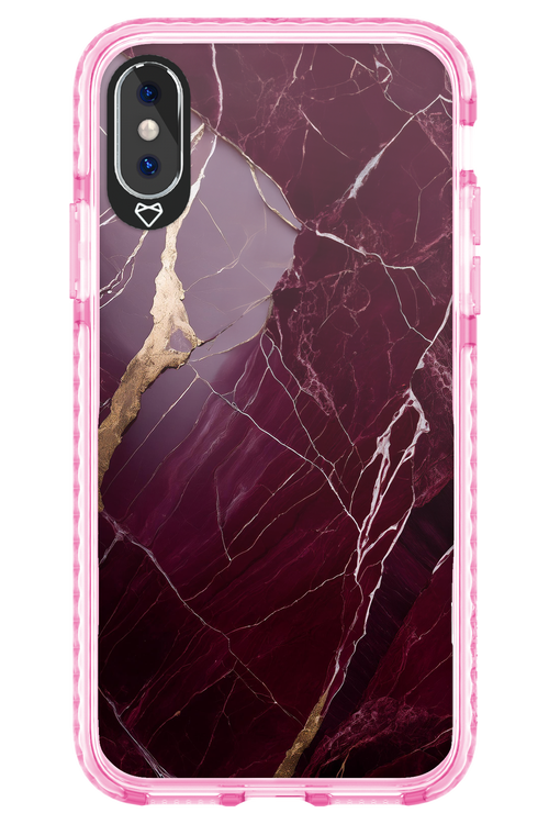 Burgundy Marble 2.0 - Apple iPhone X