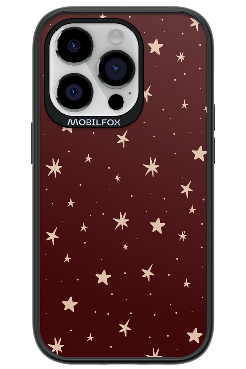 Burgundy Stars - Apple iPhone 14 Pro