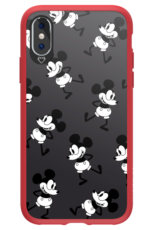 Iconic Mouse (antracite pattern) - Apple iPhone XS