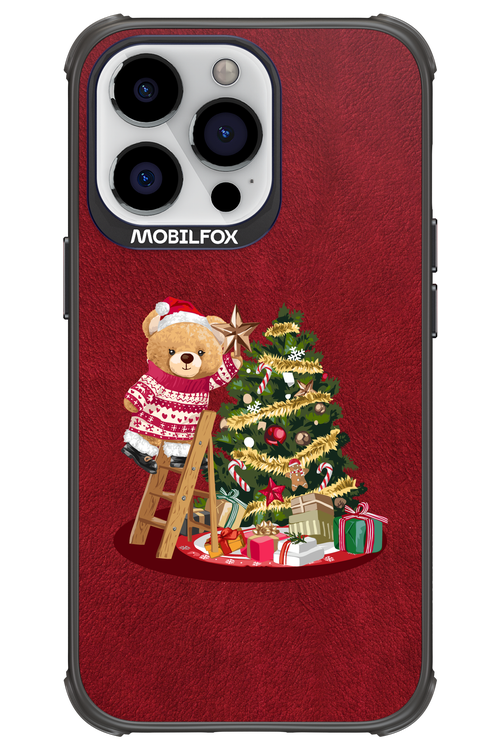 Christmas Bear (Burgundy) - Apple iPhone 13 Pro