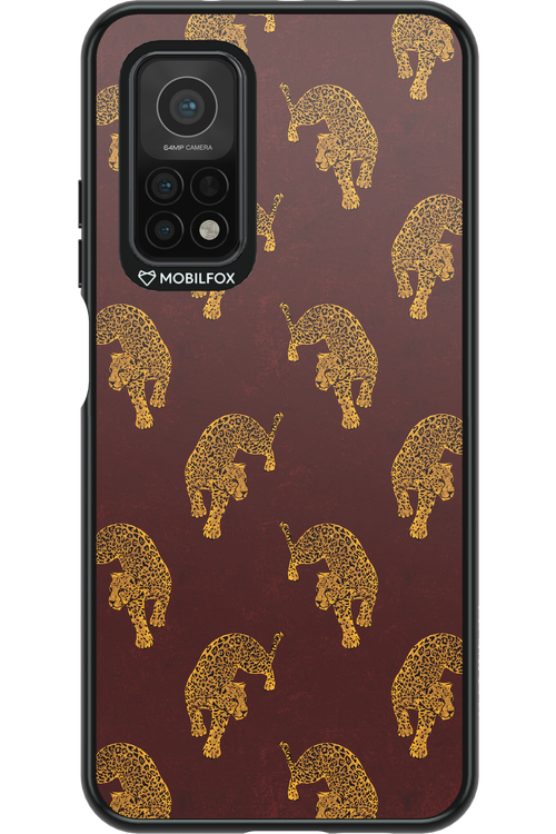 Burgundy Leopard Pattern - Xiaomi Mi 10T 5G