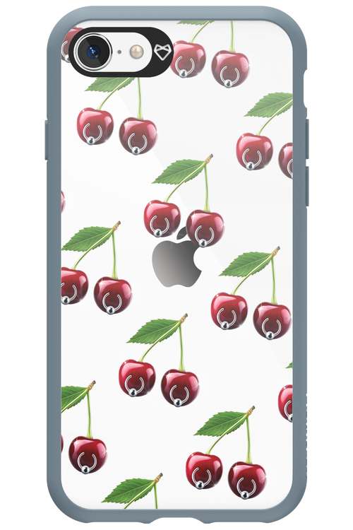 Spicy Cherries Transparent - Apple iPhone SE 2020