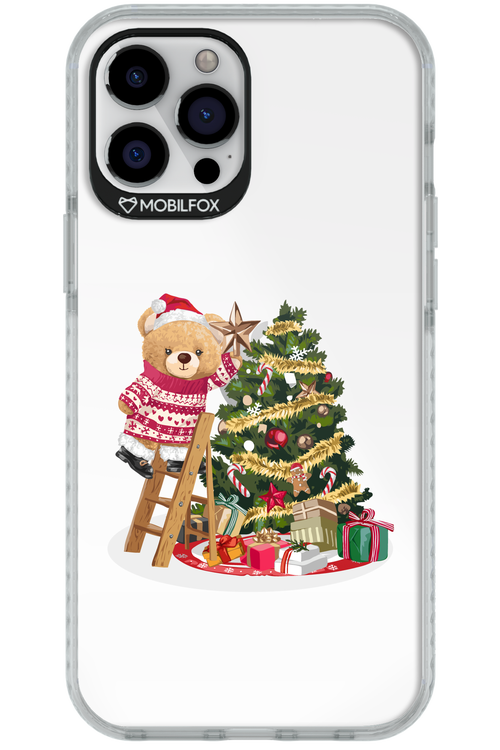 Christmas Bear (Transparent) - Apple iPhone 12 Pro Max