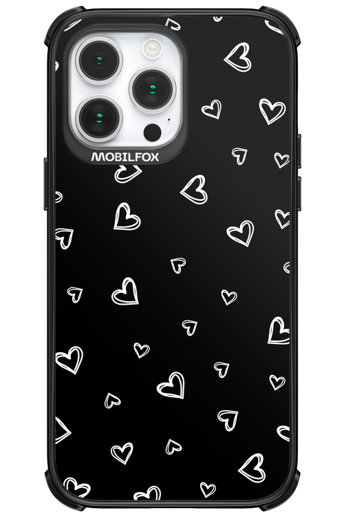 Monochrome Hearts 2.0 - Apple iPhone 14 Pro Max
