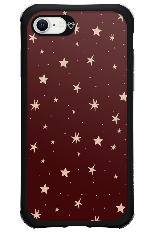 Burgundy Stars - Apple iPhone 8