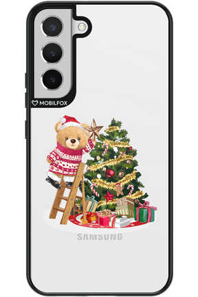 Christmas Bear (Transparent) - Samsung Galaxy S22+