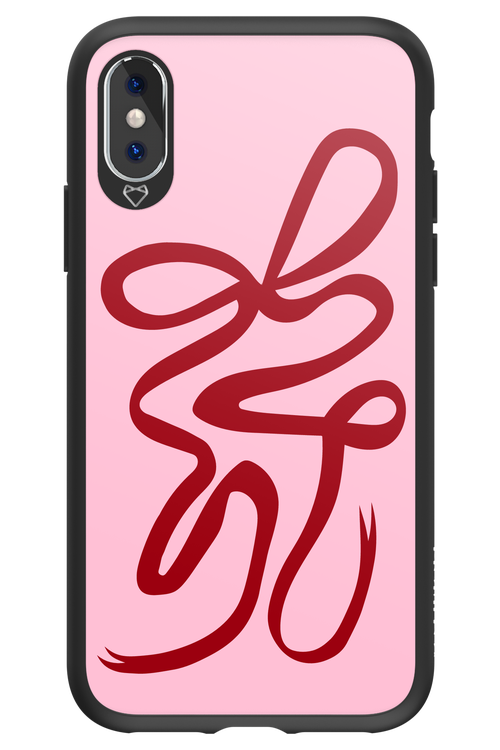 Burgundy Bow - Apple iPhone XS