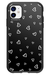 Monochrome Hearts 2.0 - Apple iPhone 11
