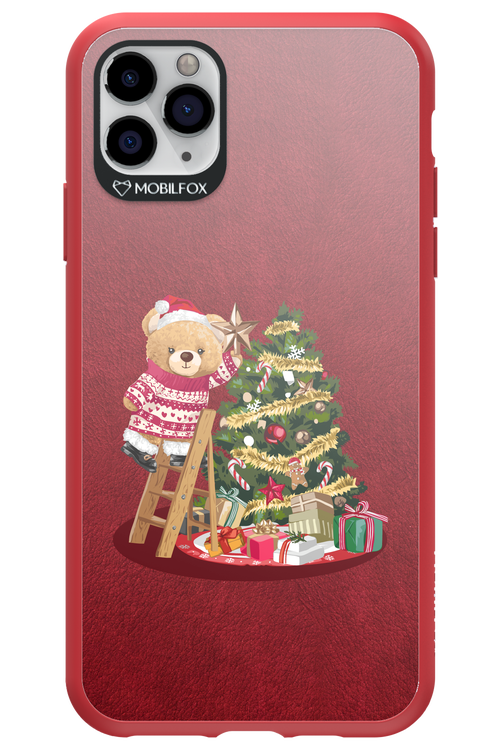Christmas Bear (Burgundy) - Apple iPhone 11 Pro Max