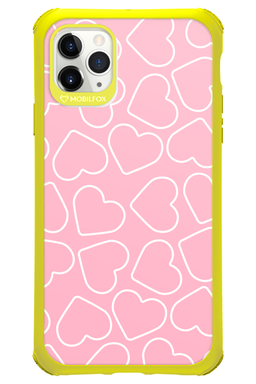 Line Heart Pink - Apple iPhone 11 Pro Max