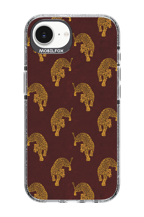 Burgundy Leopard Pattern - Apple iPhone 16e