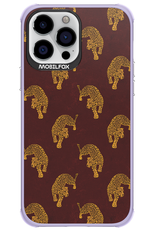 Burgundy Leopard Pattern - Apple iPhone 13 Pro Max