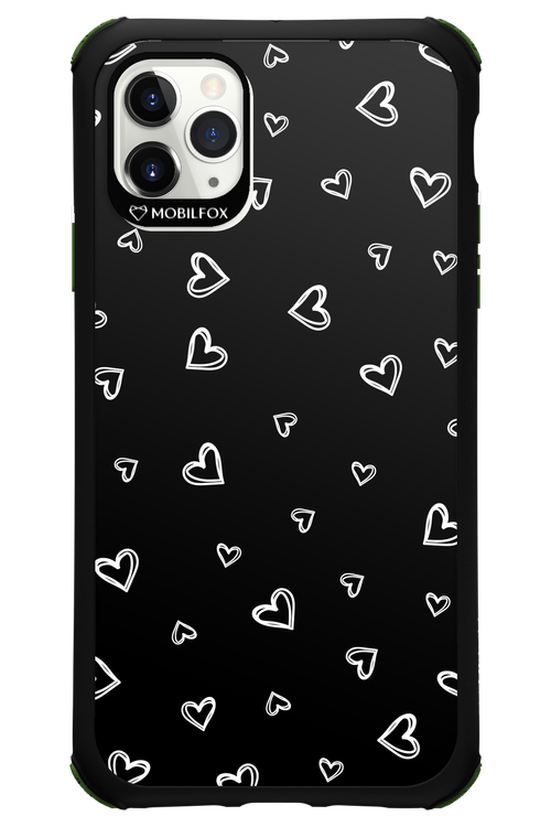Monochrome Hearts 2.0 - Apple iPhone 11 Pro Max