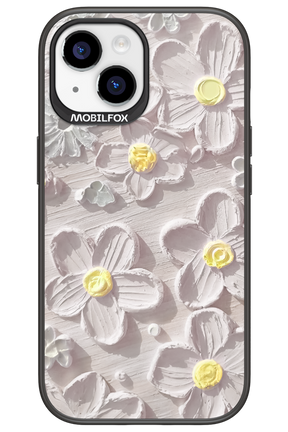 White Flowers - Apple iPhone 15