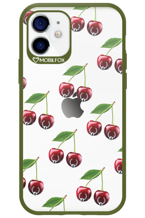 Spicy Cherries Transparent - Apple iPhone 12