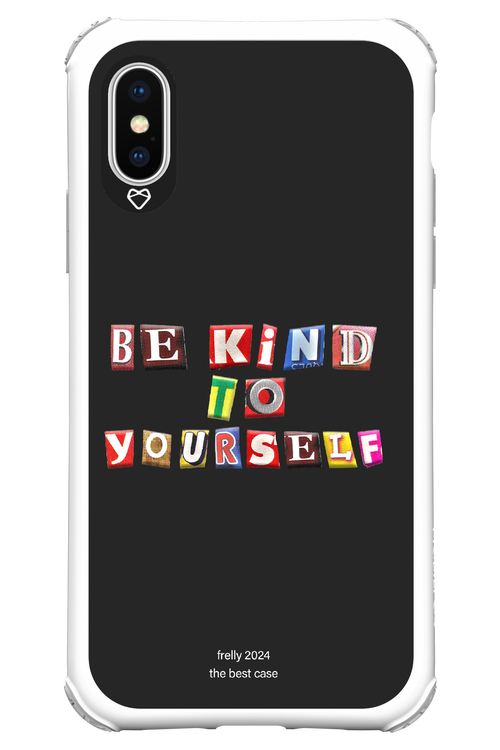 Be Kind To Yourself Black - Apple iPhone X