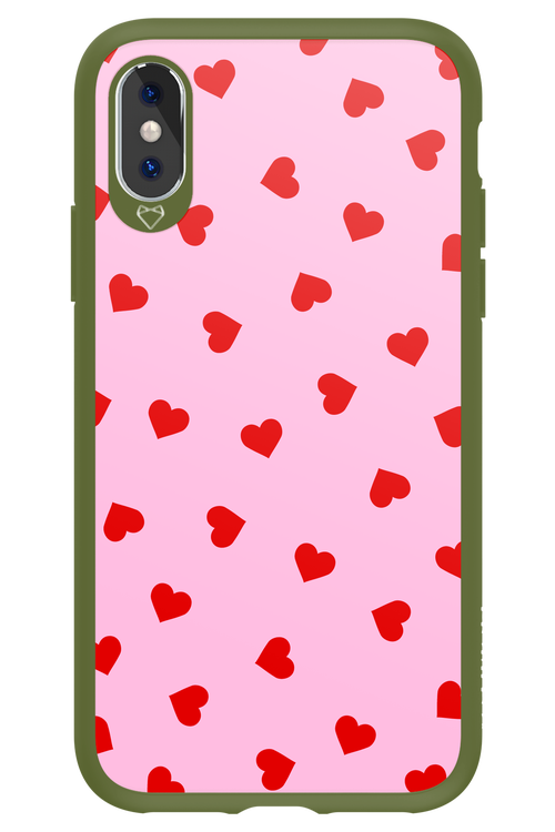 Sprinkle Heart Pink - Apple iPhone XS