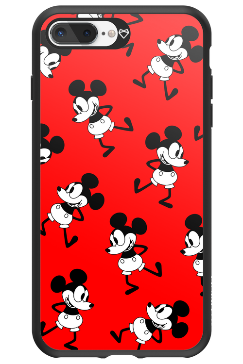 Iconic Mouse (red pattern) - Apple iPhone 7 Plus